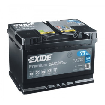 Exide 77Ah, 760A    EA770