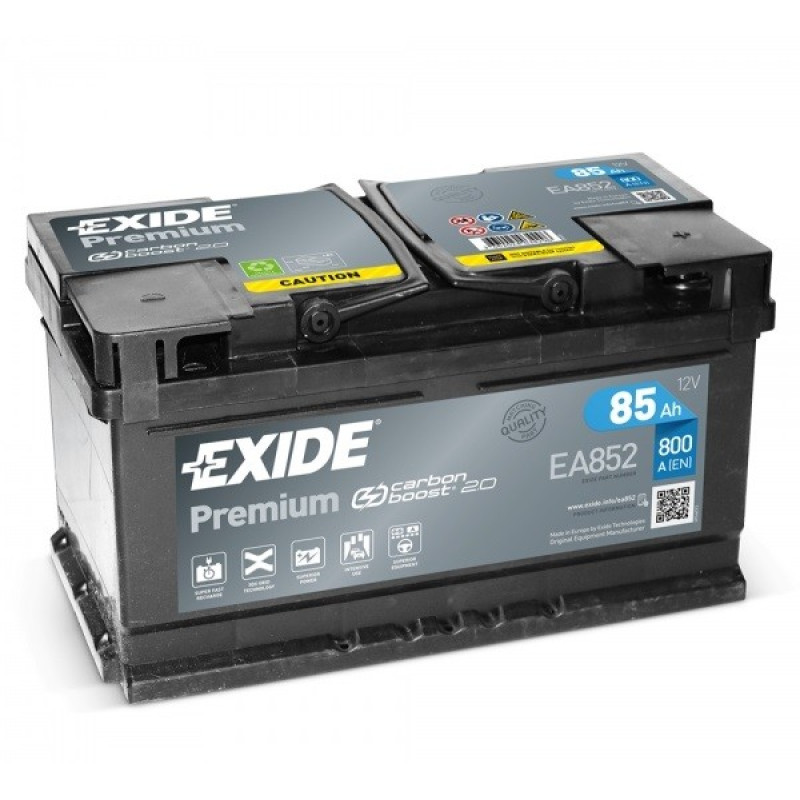 Exide 85Ah, 800A  EA852