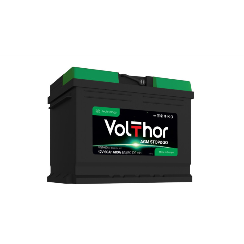 Volthor AGM Stop&Go, 60 Аг, 640А