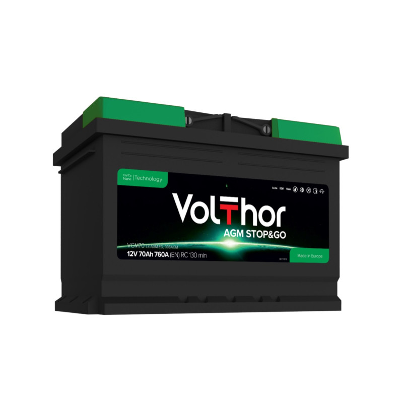 Volthor AGM Stop&Go, 70 Аг, 760А