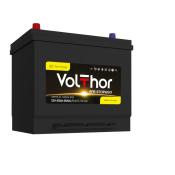 Volthor EFB Stop&Go, 65 Аг, 600А JIS (0)