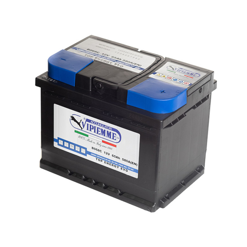 VIPIEMME, Top Energy Evo +15%, 65Ач, 580А